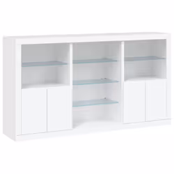 Credenza con Luci LED Bianca 181,5x37x100 cmcod mxl 109863 - Vista aggiuntiva 3