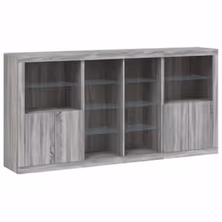 Credenza con Luci LED Grigio Sonoma 202x37x100 cmcod mxl 115143 - Vista aggiuntiva 3