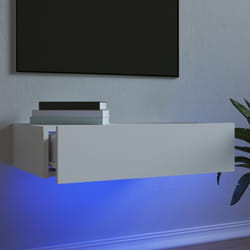 Vidaxl - Mobile Porta tv con Luci led Bianco 60x35x15,5 cm 28353
