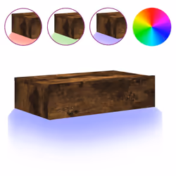Mobile Porta TV con Luci LED Rovere Fumo 60x35x15,5 cmcod mxl 83185 - Vista aggiuntiva 2
