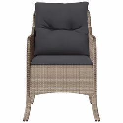 VidaXL 365150 sedia da esterno Terrazzo Seduta imbottita Rattan sintetico, Acciaio Antracite - Vista aggiuntiva 5