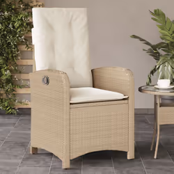 Sedie Reclinabili da Giardino 2pz con Cuscini Beige Polyrattancod mxl 110908 - Vista aggiuntiva 3