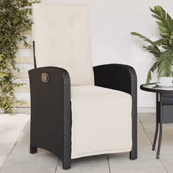 Sedie da Giardino Reclinabili 2 pz con Poggiapiedi Polyrattancod mxl 86940 - Vista aggiuntiva 3