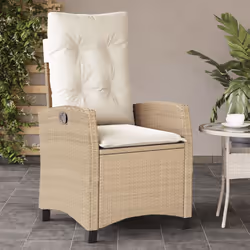 Sedie Reclinabili da Giardino 2pz con Cuscini Beige Polyrattancod mxl 111018 - Vista aggiuntiva 3