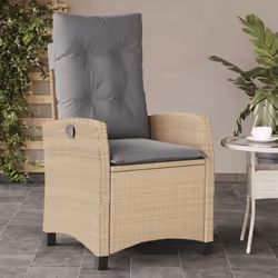 Sedie Reclinabili Giardino 2pz Cuscini Beige Misto Polyrattancod mxl 87031 - Vista aggiuntiva 3