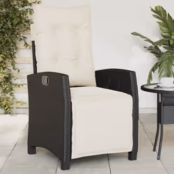 Sedie da Giardino Reclinabili 2 pz con Poggiapiedi Polyrattancod mxl 86938 - Vista aggiuntiva 3
