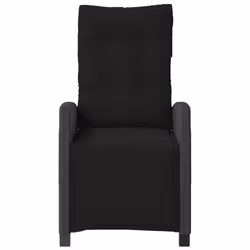 VidaXL 365241 sedia da esterno Terrazzo Seduta imbottita Rattan sintetico, Acciaio Nero - Vista aggiuntiva 5