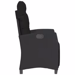 VidaXL 365241 sedia da esterno Terrazzo Seduta imbottita Rattan sintetico, Acciaio Nero - Vista aggiuntiva 6
