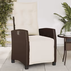 Sedie da Giardino Reclinabili 2 pz con Poggiapiedi Polyrattancod mxl 86939 - Vista aggiuntiva 3