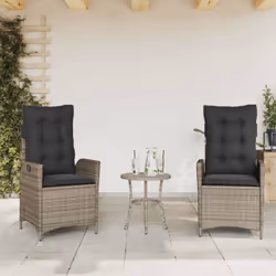 Rilassatevi e godetevi l'aria aperta con queste comode sedie da giardino! Materiale resistente: Il rattan PE, noto anche come ...