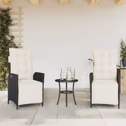 Rilassatevi e godetevi l'aria aperta con queste comode sedie da giardino! Materiale resistente: Il rattan PE, noto anche come ...