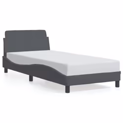 vidaXL Giroletto senza Materasso Grigio Scuro 80x200 cm Velluto - Vista aggiuntiva 2