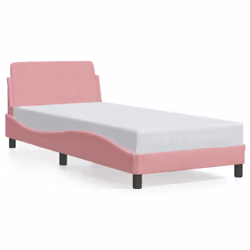 Giroletto con Testiera Rosa 90x190 cm in Vellutocod mxl 88228 - Vista aggiuntiva 2