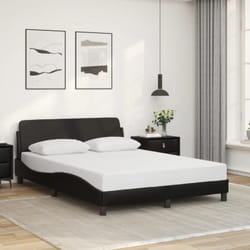 Vidaxl - Giroletto con Testiera Nero 140x200 cm in Similpelle