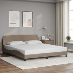 Giroletto con Testiera Cappuccino 180x200 cm in Similpelle vidaXL43196