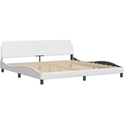 Vidaxl - Giroletto con Testiera Bianco 200x200 cm in Similpelle