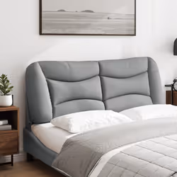 Cuscino Testiera Grigio Chiaro 140 cm in Tessutocod mxl 111693 - Vista aggiuntiva 3