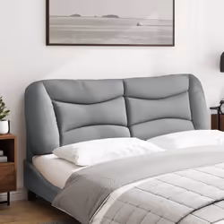 Cuscino Testiera Grigio Chiaro 160 cm in Tessutocod mxl 111695 - Vista aggiuntiva 3
