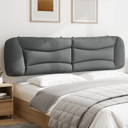 vidaXL Cuscino Testiera Grigio Chiaro 200 cm in Tessuto