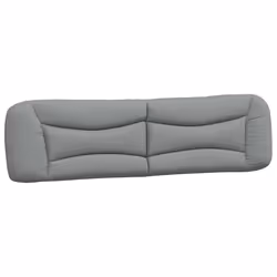vidaXL Cuscino Testiera Grigio Chiaro 200 cm in Tessuto - Vista aggiuntiva 2