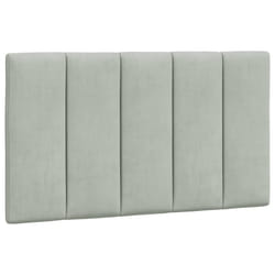 VidaXL 374643 testiera e pedana Grigio chiaro