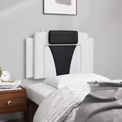 VidaXL 374773 testiera e pedana Nero, Bianco