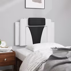 VidaXL 374780 testiera e pedana Nero, Bianco
