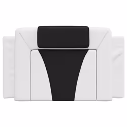 VidaXL 374780 testiera e pedana Nero, Bianco - Vista aggiuntiva 5