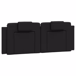 VidaXL 374781, Nero, Cotone, Ecopelle, Poliestere, Cloruro di polivinile (PVC), 120 cm, 1200 mm, 49 cm, 30 mm