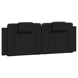 VidaXL 374781 testiera e pedana Nero