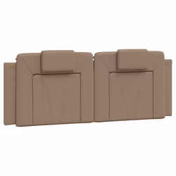 VidaXL 374794, Cappuccino, Cotone, Ecopelle, Poliestere, Cloruro di polivinile (PVC), 140 cm, 1400 mm, 49 cm, 30 mm