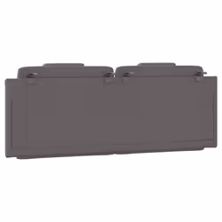 VidaXL 374800 testiera e pedana Grigio - Vista aggiuntiva 7