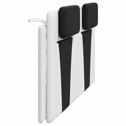 VidaXL 374810 testiera e pedana Nero, Bianco - Vista aggiuntiva 5