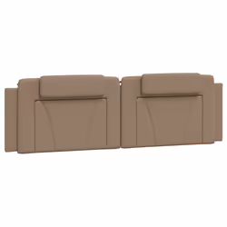 VidaXL 374818, Cappuccino, Cotone, Ecopelle, Poliestere, Cloruro di polivinile (PVC), 2 m, 2000 mm, 49 cm, 30 mm
