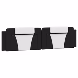 Cuscino Testiera Nero e Bianco 200 cm in Similpellecod mxl 113248 - Vista aggiuntiva 2