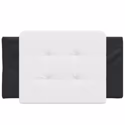 VidaXL 374834 testiera e pedana Nero, Bianco - Vista aggiuntiva 4