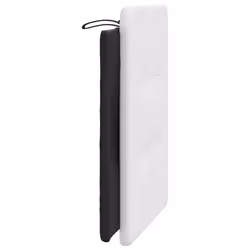VidaXL 374834 testiera e pedana Nero, Bianco - Vista aggiuntiva 5