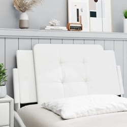 Vidaxl - Cuscino Testiera Bianco 100 cm in Similpelle 987956