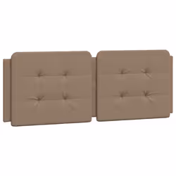 VidaXL 374863, Cappuccino, Cotone, Ecopelle, Poliestere, Cloruro di polivinile (PVC), 140 cm, 1400 mm, 48 cm, 30 mm