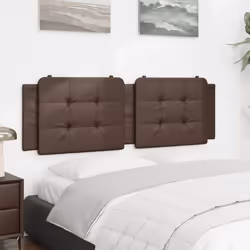 vidaXL Cuscino Testiera Marrone 160 cm in Similpelle - Vista aggiuntiva 3