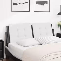VidaXL 374871 testiera e pedana Nero, Bianco