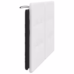 VidaXL 374871 testiera e pedana Nero, Bianco - Vista aggiuntiva 5