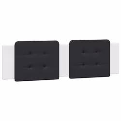 vidaXL Cuscino Testiera Nero e Bianco 180 cm in Similpelle - Vista aggiuntiva 2