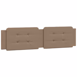 VidaXL 374887, Cappuccino, Cotone, Ecopelle, Poliestere, Cloruro di polivinile (PVC), 2 m, 2000 mm, 48 cm, 30 mm