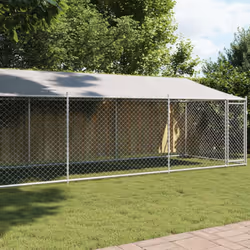 Tenete i vostri amici pelosi in uno spazio chiuso sicuro e confortevole con questa gabbia per cani! Utilizzo versatile: La cu ...