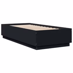 Giroletto con Luci LED Nero 90x200 cm in Legno Multistratocod mxl 115192 - Vista aggiuntiva 3