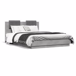 Giroletto Testiera Grigio Cemento 140x200 cm Legno Multistratocod mxl 91155 - Vista aggiuntiva 2