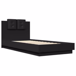 Giroletto con Testiera Nero 90x200 cm in Legno Multistratocod mxl 91286 - Vista aggiuntiva 3