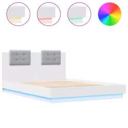 Giroletto con Testiera e LED Bianco 140x200 cmcod mxl 114694 - Vista aggiuntiva 2