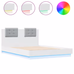 Giroletto con Testiera e LED Bianco 140x190 cmcod mxl 114691 - Vista aggiuntiva 2
